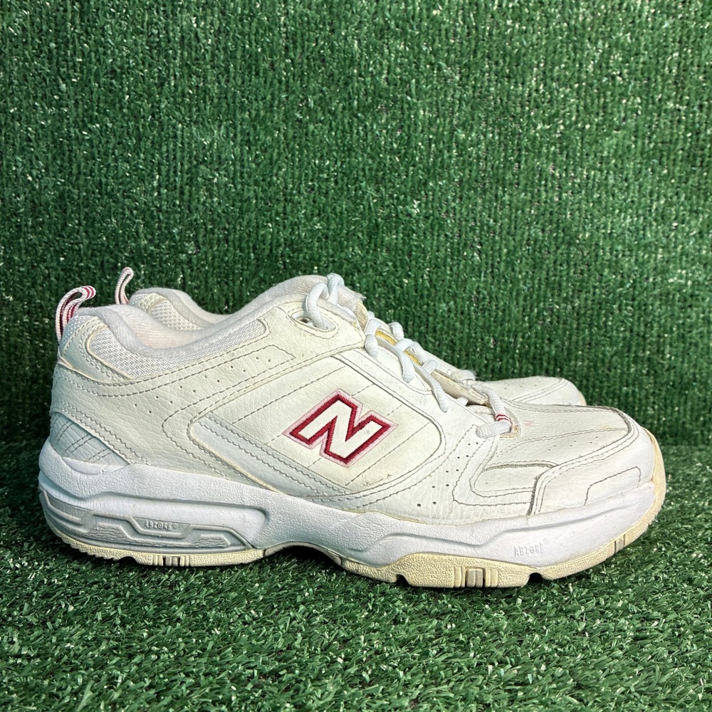 New Balance 608v2 Abzorb Leather Chunky Dad Sneakers White Pink Womens Size 9.5
